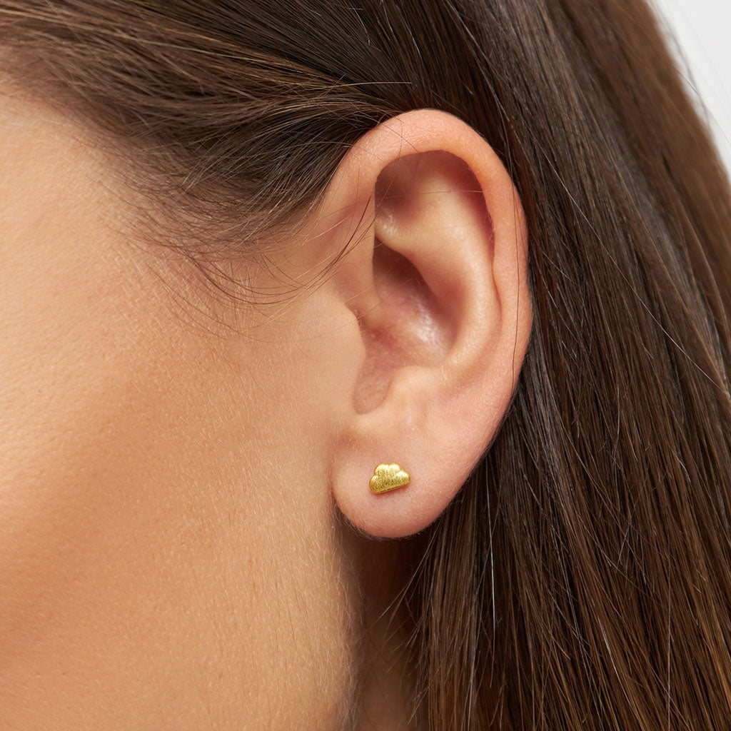 LULU Copenhagen Cloud ørering 1 stk Ear stud, 1 pcs Forgyldt