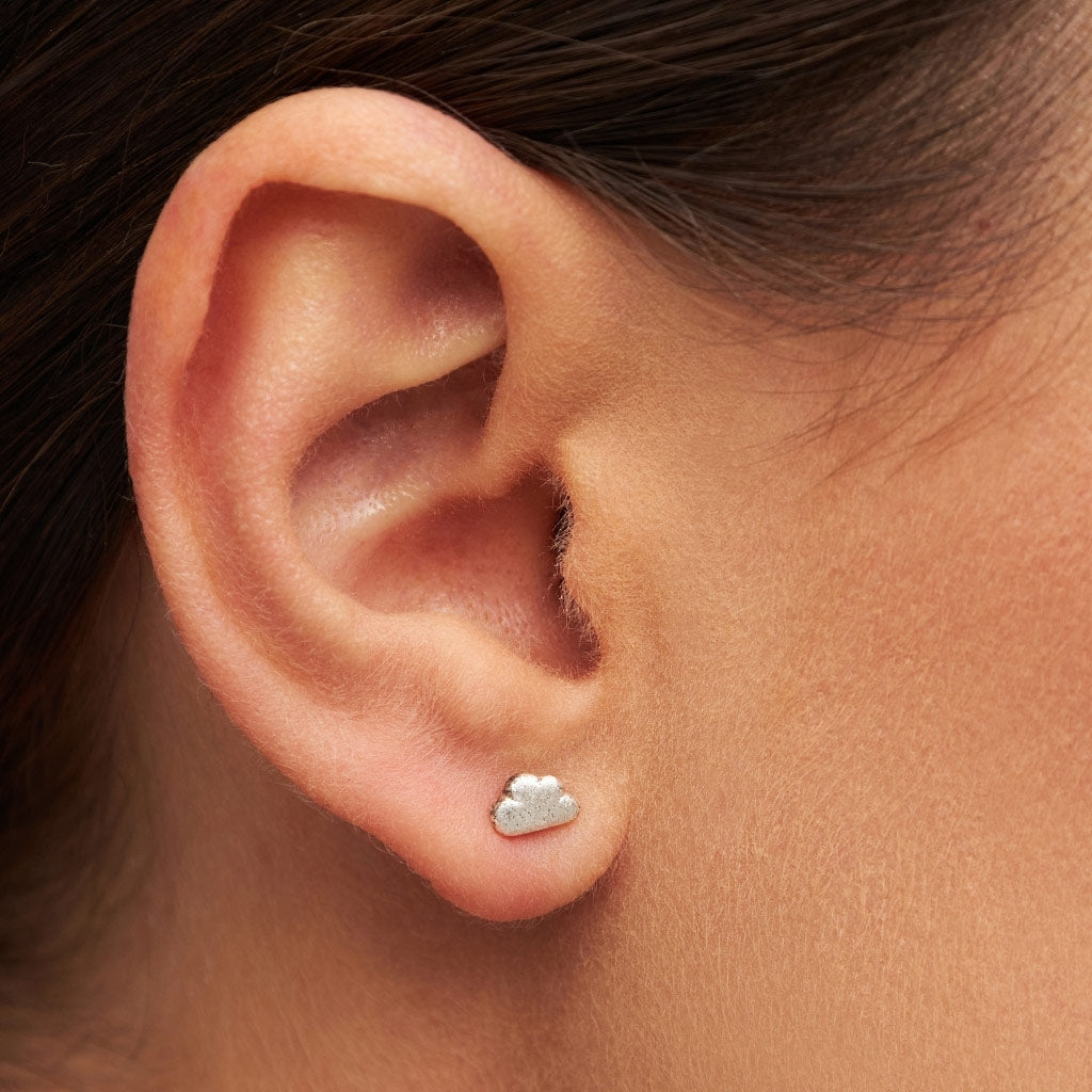 LULU Copenhagen Cloud ørering 1 stk Ear stud, 1 pcs Sølv