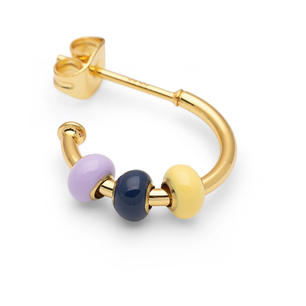 LULU Copenhagen Color Ball 3 Hoops par - Forgyldt Hoops Memories