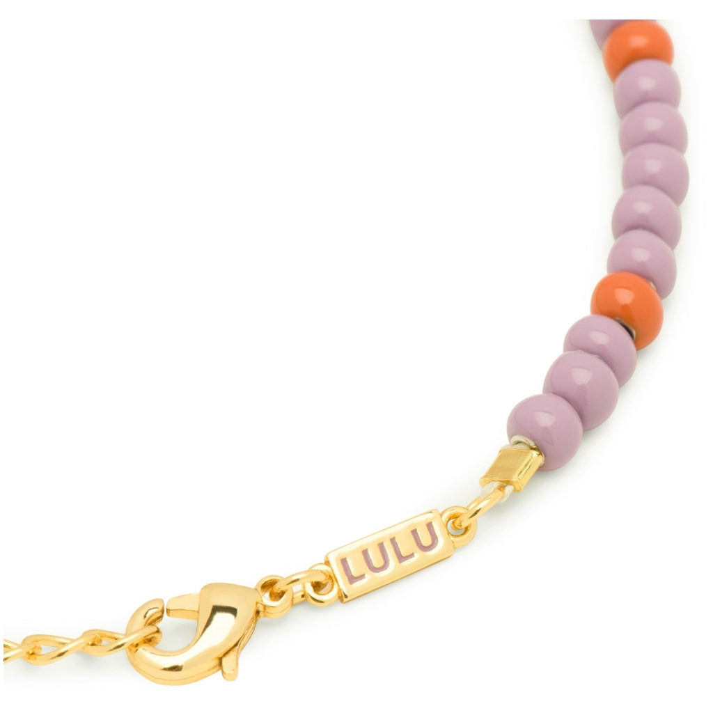 LULU Copenhagen Color Ball Armbånd Bracelets Purple/Rust