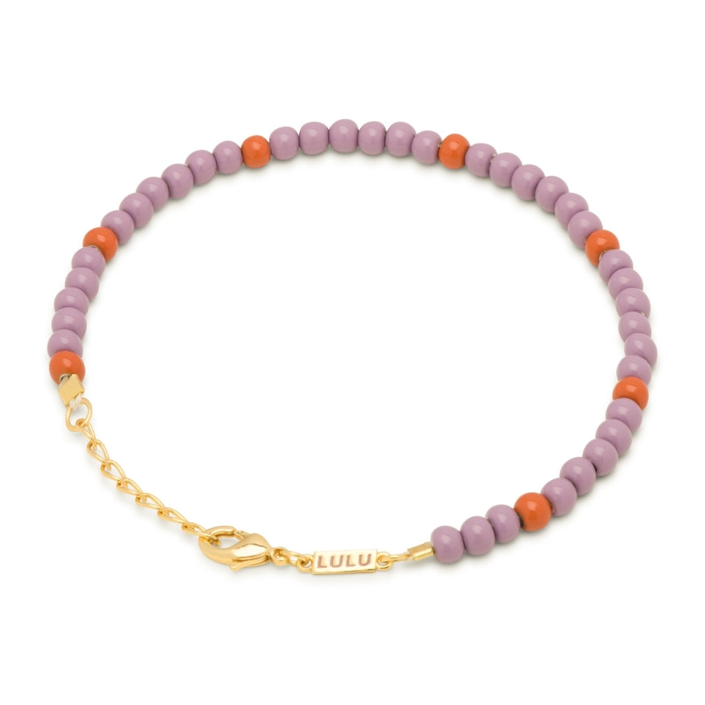 LULU Copenhagen Color Ball Armbånd Bracelets Purple/Rust