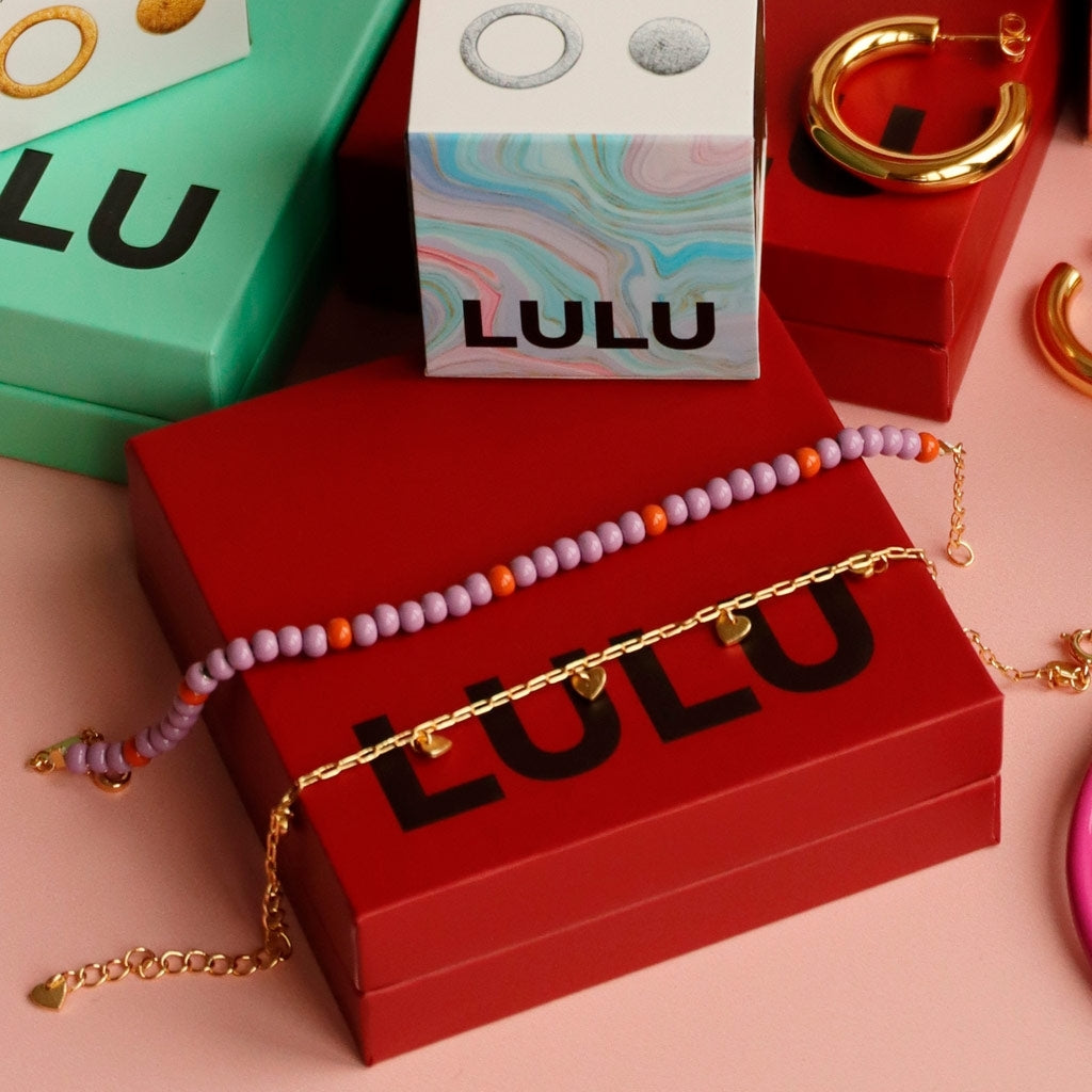 LULU Copenhagen Color Ball Armbånd Bracelets Purple/Rust