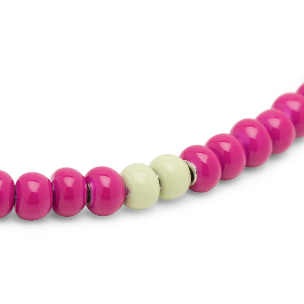 LULU Copenhagen Color Ball Halskæde kort Necklaces Plum/Silk Light Green