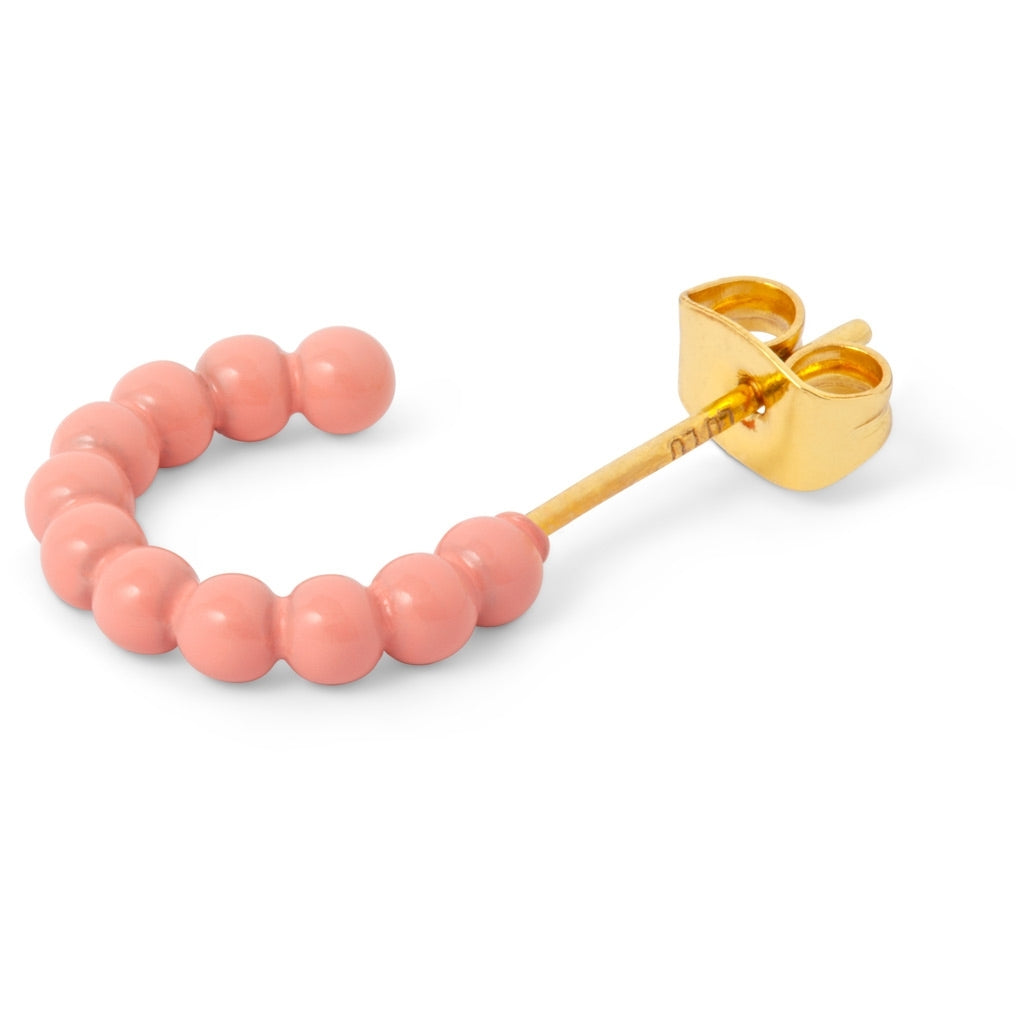 LULU Copenhagen Color Ball Hoops - Lille Par Hoops Burnt Coral
