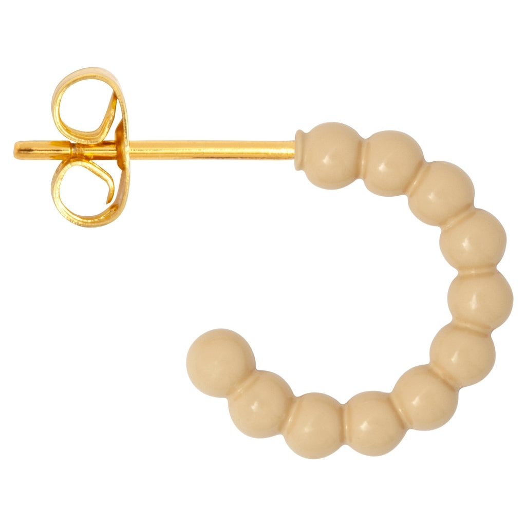 LULU Copenhagen Color Ball Hoops - Lille Par Hoops Buttercream