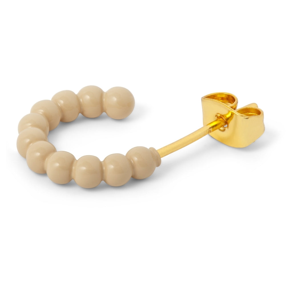 LULU Copenhagen Color Ball Hoops - Lille Par Hoops Buttercream