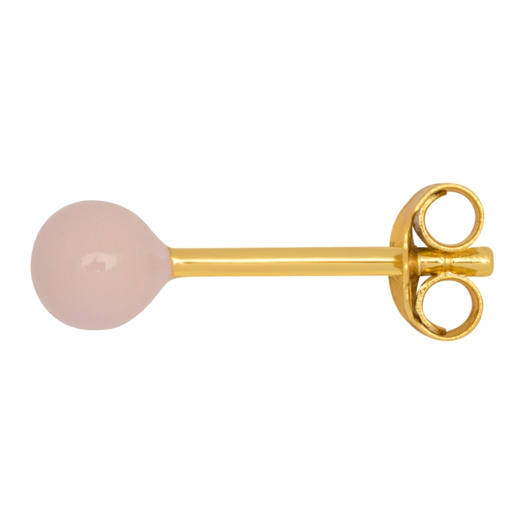 LULU Copenhagen Color Ball Medium ørering 1 stk Ear stud, 1 pcs Silk Light Pink