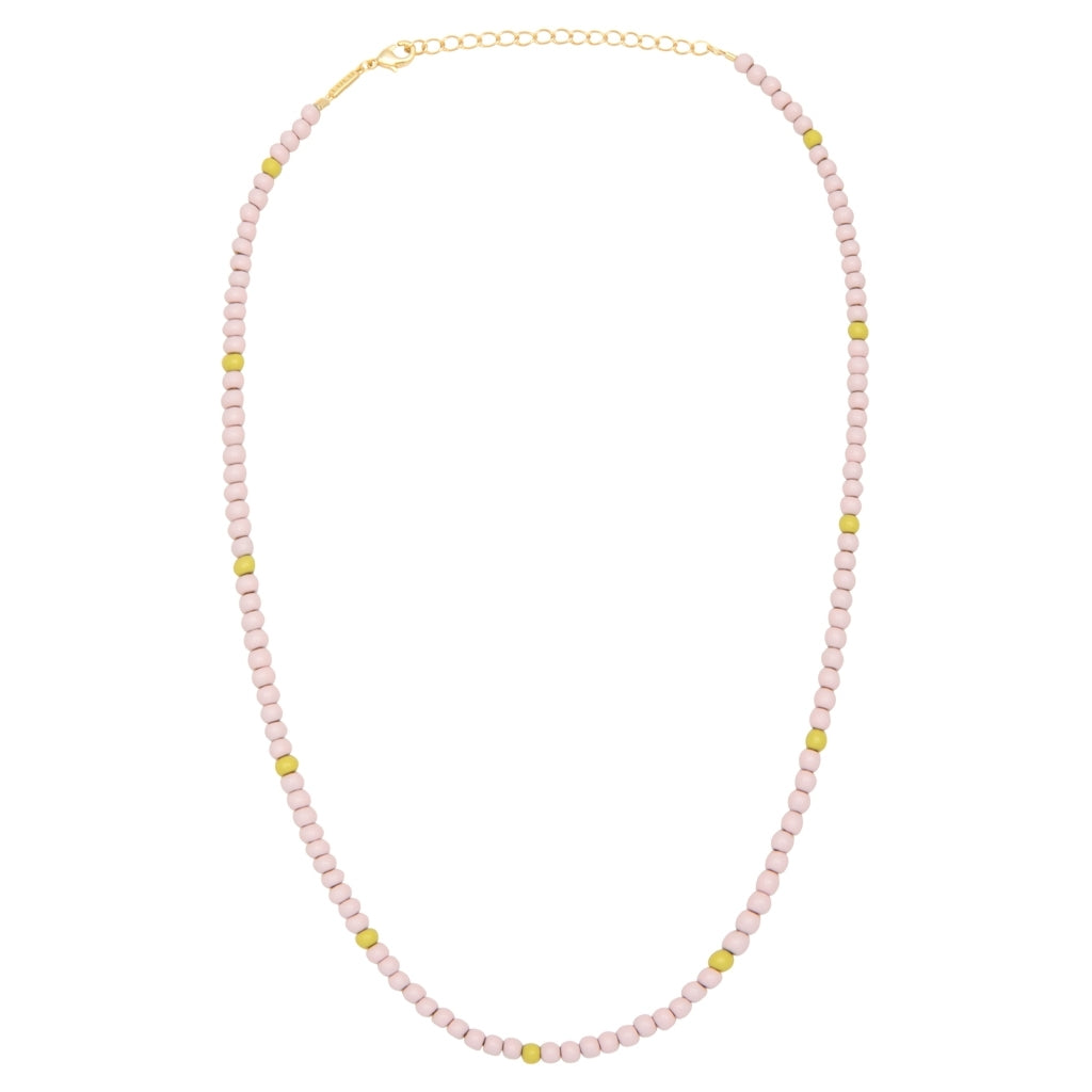 LULU Copenhagen Color Ball Necklace Short Necklaces Silke Light Pink/ Lime