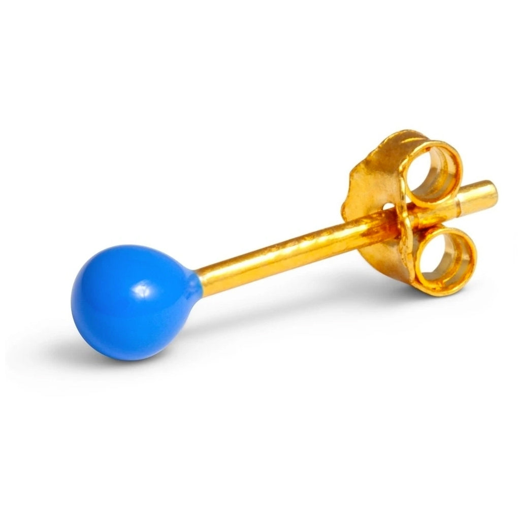 LULU Copenhagen Color Ball ørering 1 stk Ear stud, 1 pcs Blå