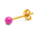 Color Ball ørering 1 stk - Electric Fuchsia Pink