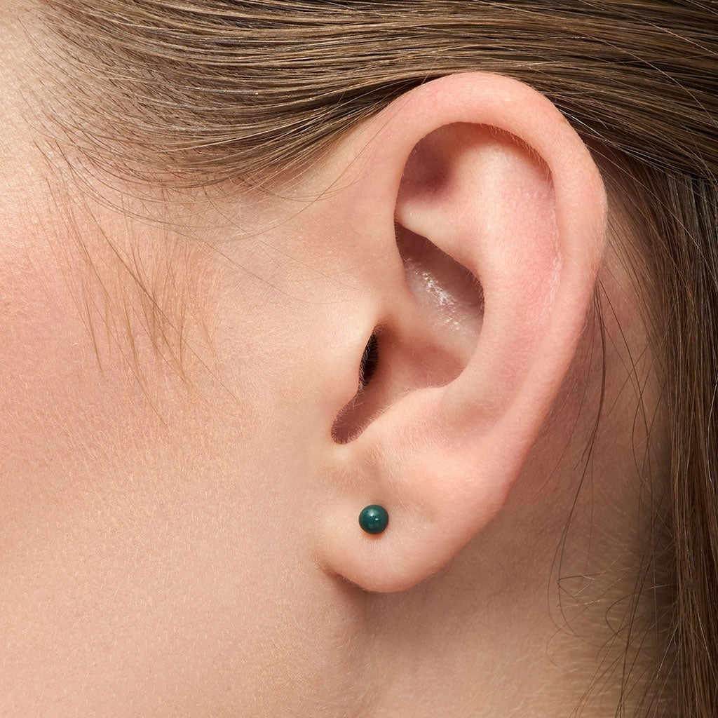 LULU Copenhagen Color Ball ørering 1 stk Ear stud, 1 pcs North Sea Green