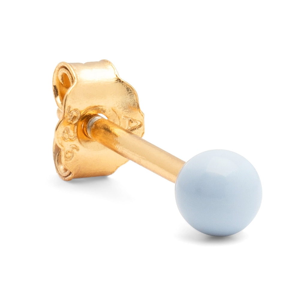 LULU Copenhagen Color Ball ørering 1 stk Ear stud, 1 pcs Skyride Blue