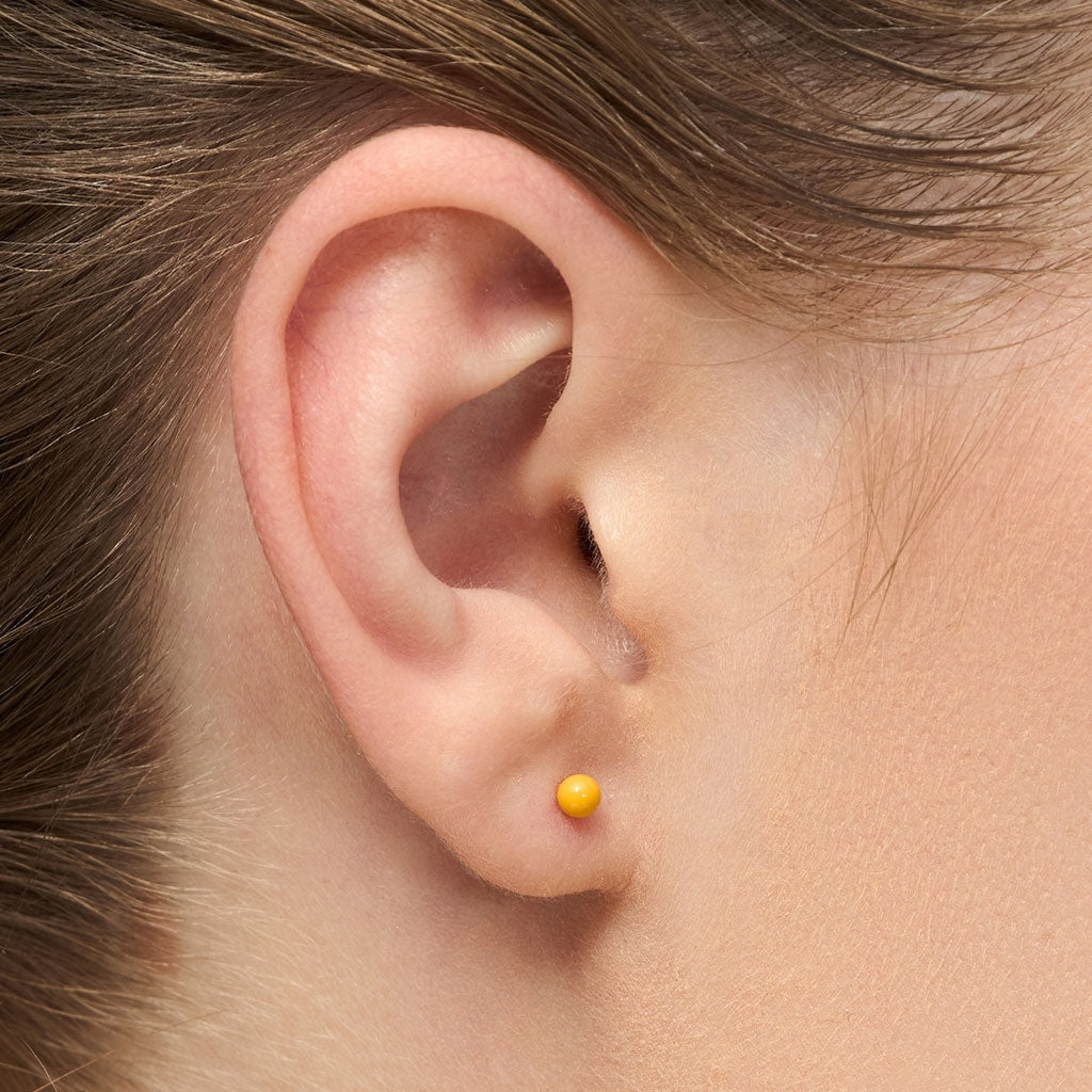 LULU Copenhagen Color Ball ørering 1 stk Ear stud, 1 pcs Sunflower