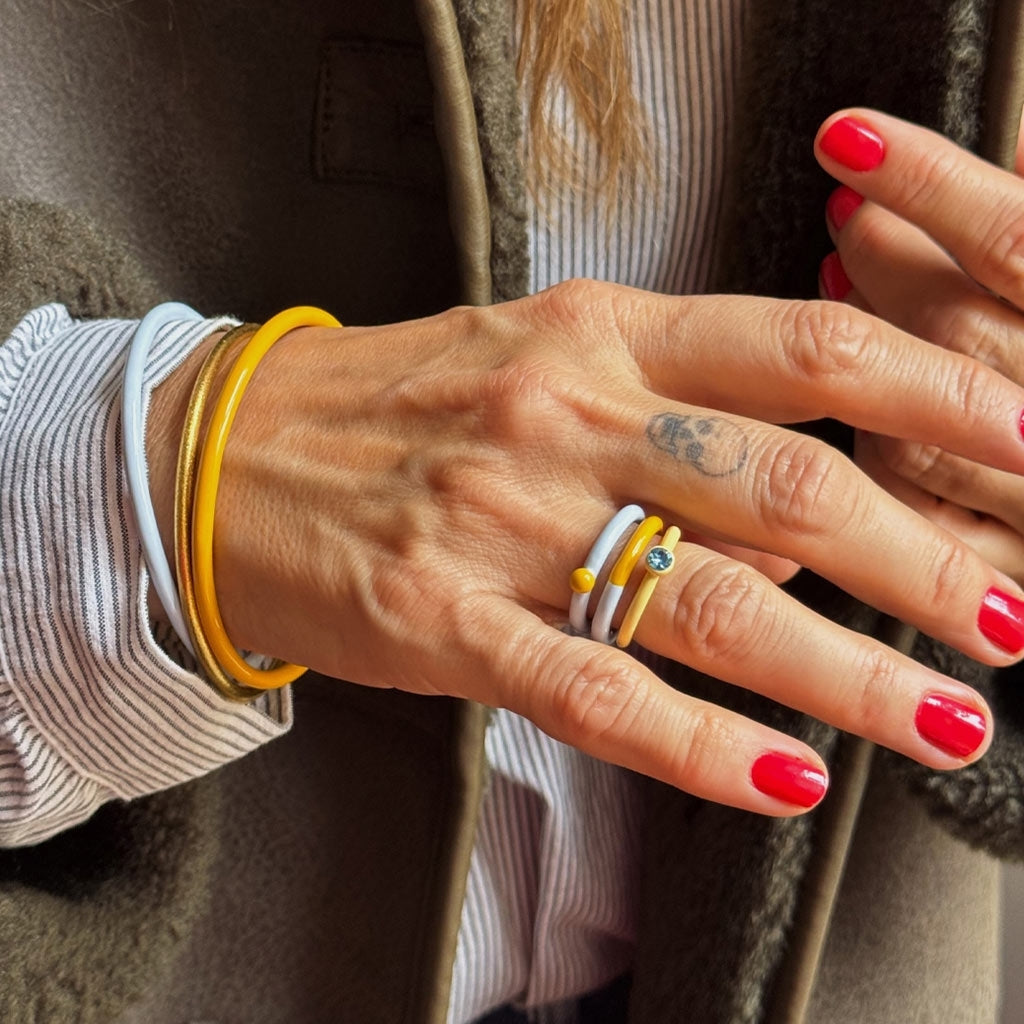 LULU Copenhagen Color Bangle Bracelets Sunflower