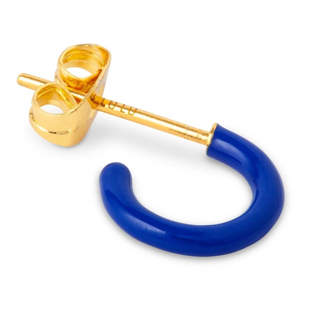 LULU Copenhagen Color Hoop 1 pcs - Box Ear stud, 1 pcs Dazzling Blue
