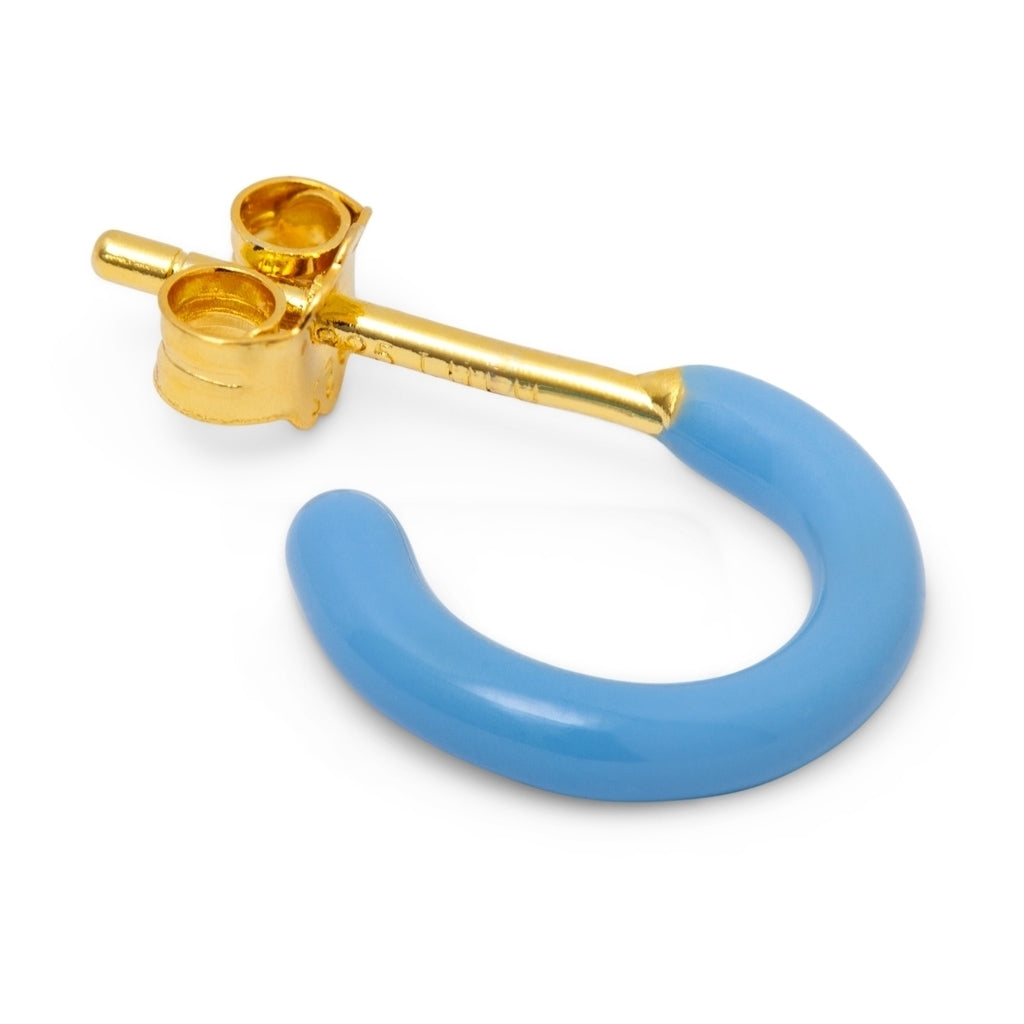 LULU Copenhagen Color Hoop 1 pcs - Box Ear stud, 1 pcs Lyseblå