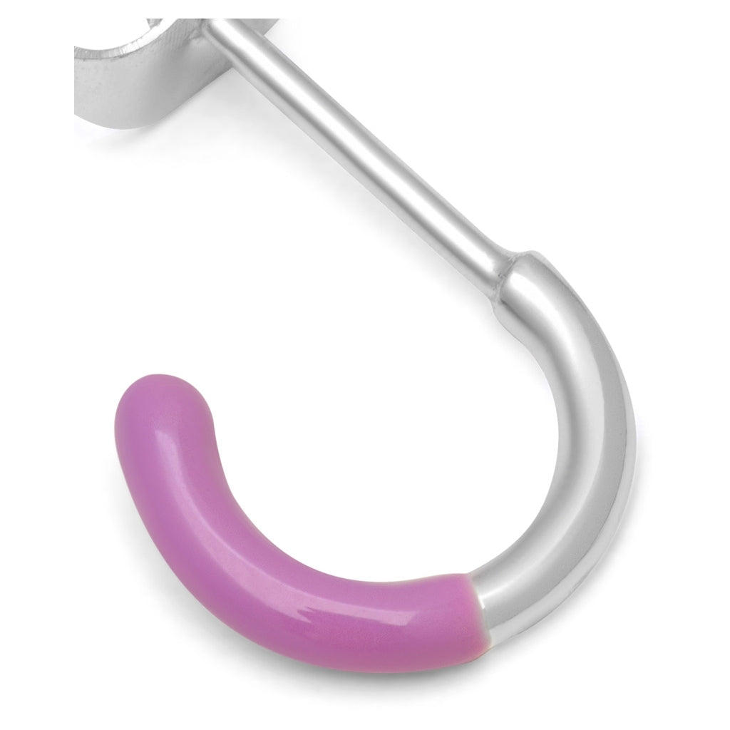 LULU Copenhagen Color Hoop Half Dip 1 stk forsølvet Hoops Lilla