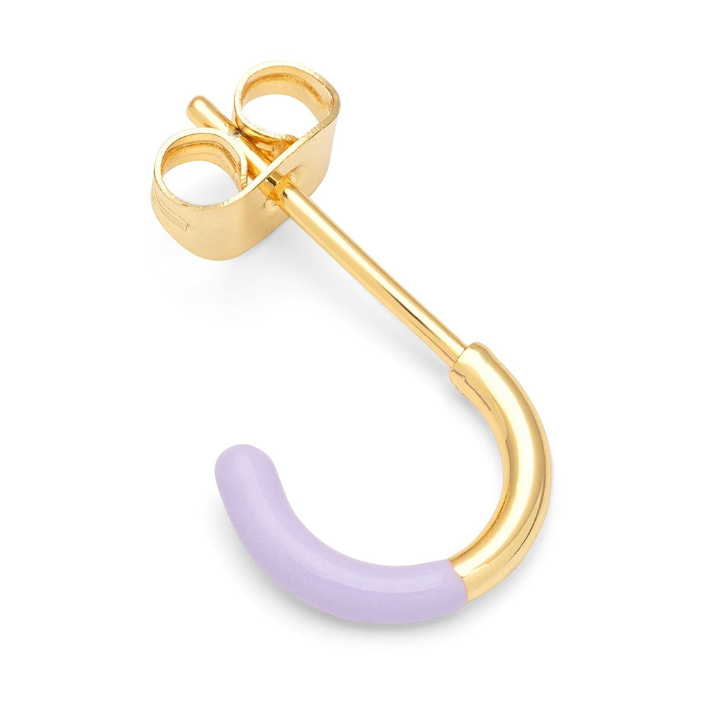 LULU Copenhagen Color Hoop Half Dip 1 stk forgyldt Hoops Lilla