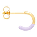 Color Hoop Half Dip 1 stk forgyldt - Lilla