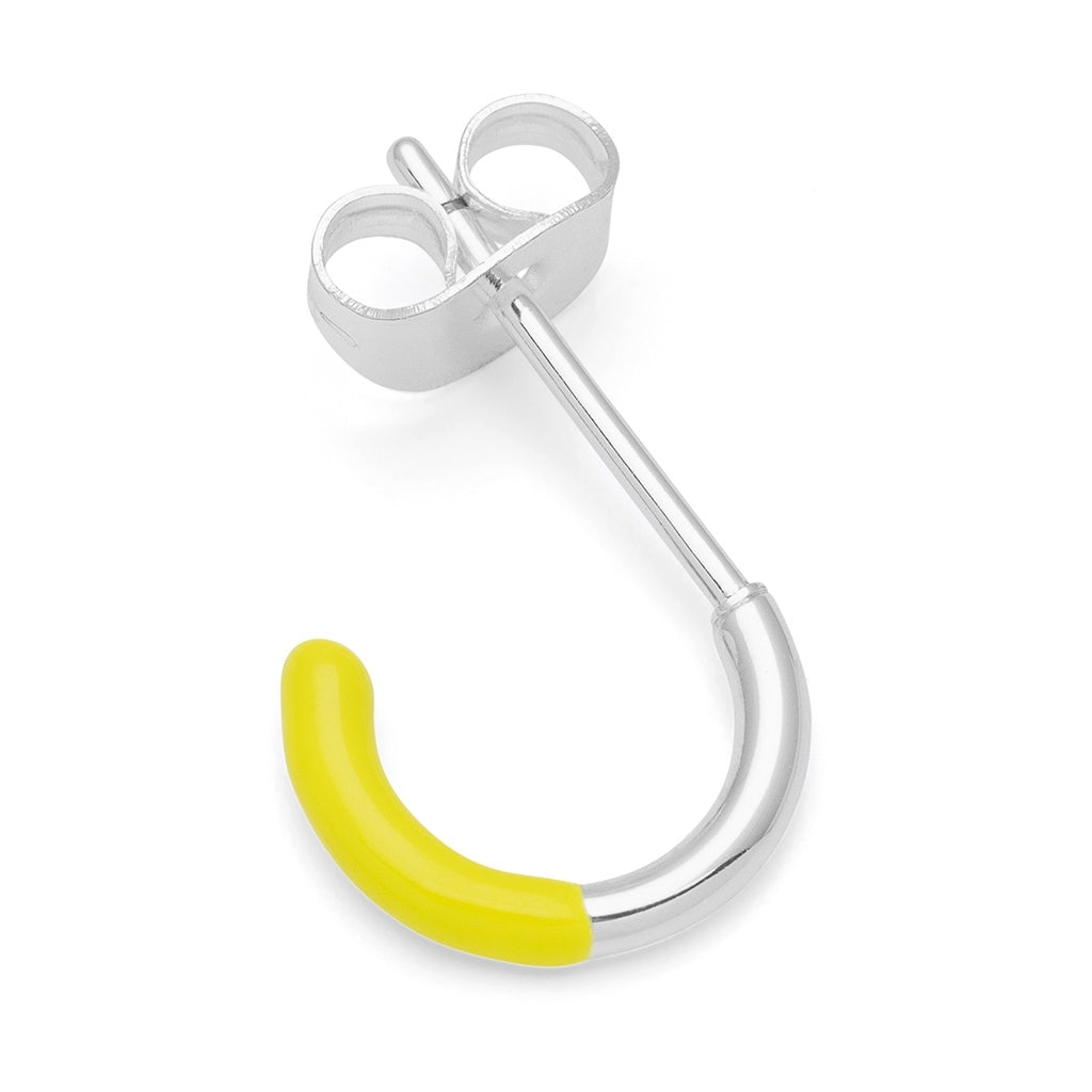 LULU Copenhagen Color Hoop Half Dip 1 stk forsølvet Hoops Wild Lime