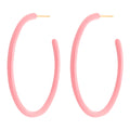 Color Hoops Large par - Pink Koral