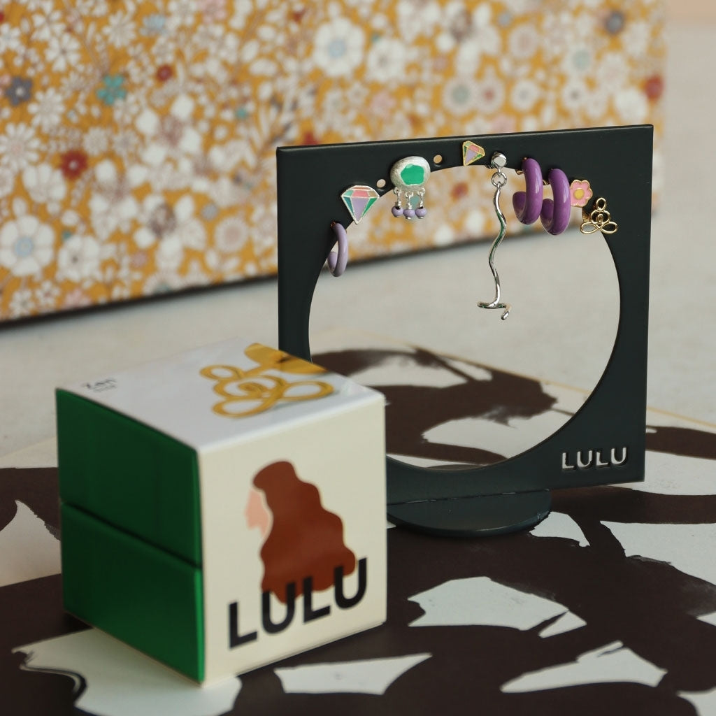 LULU Copenhagen Color Hoops Chunky Par Hoops Lilla