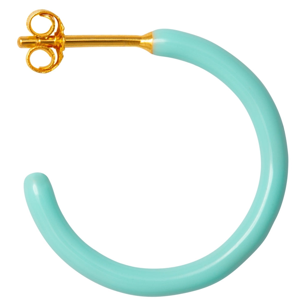 LULU Copenhagen Color Hoops Medium par Hoops Mint