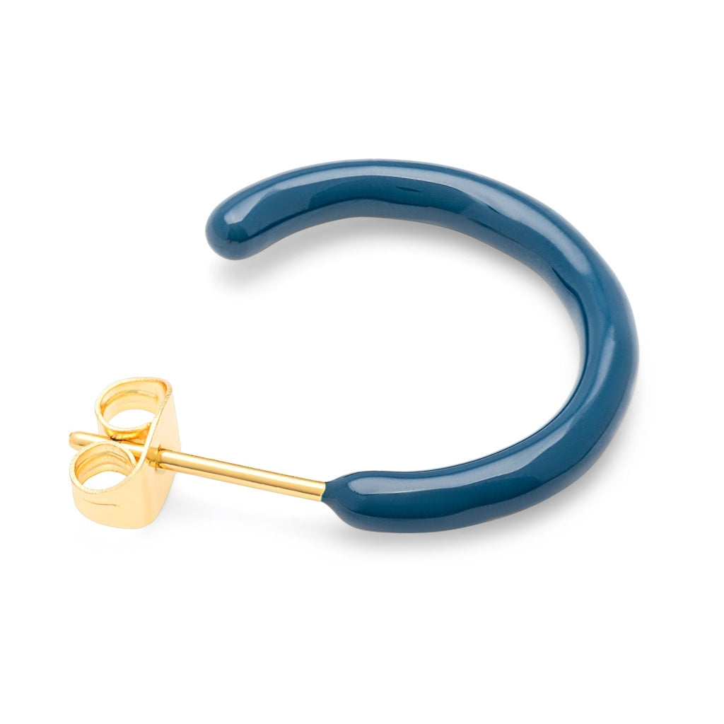 LULU Copenhagen Color Hoops Medium par Hoops Retro Dark Blue