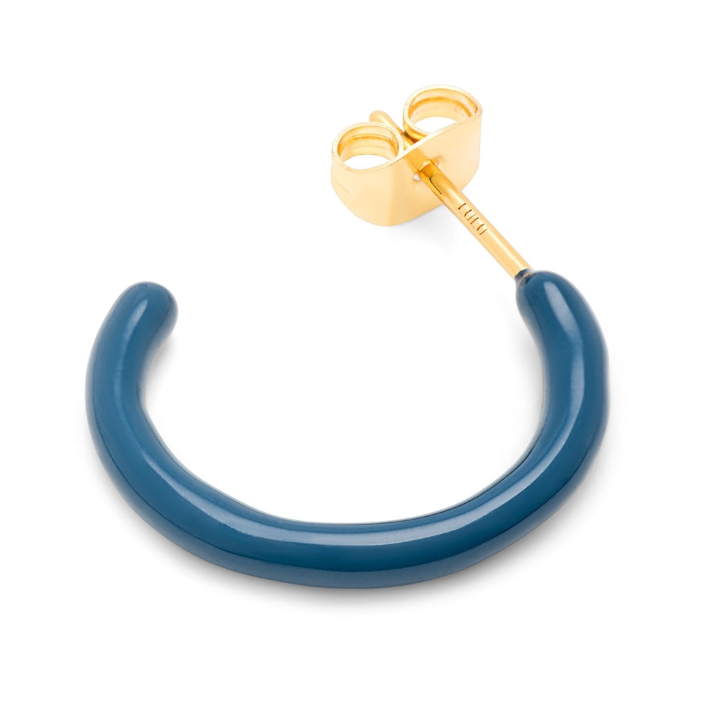 LULU Copenhagen Color Hoops Medium par Hoops Retro Dark Blue