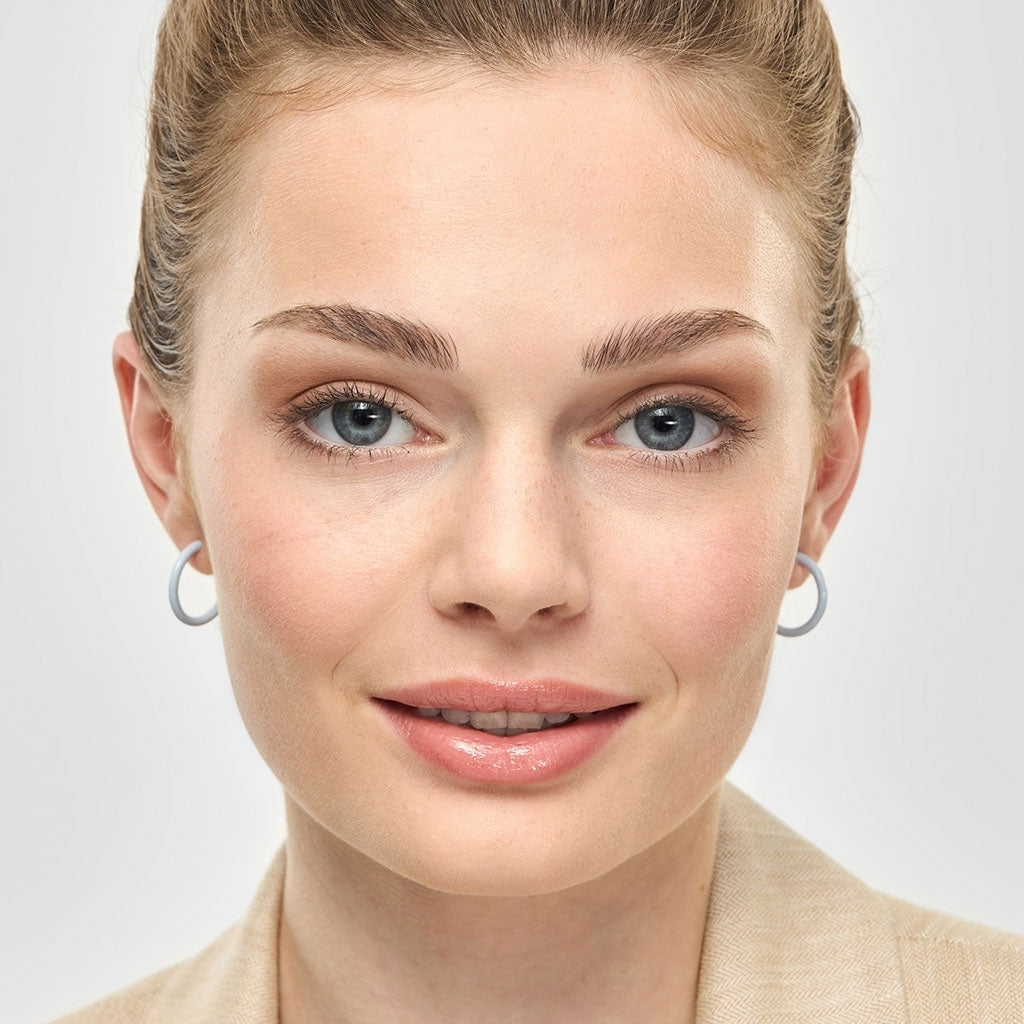 LULU Copenhagen Color Hoops Medium par Hoops Skyride Blue