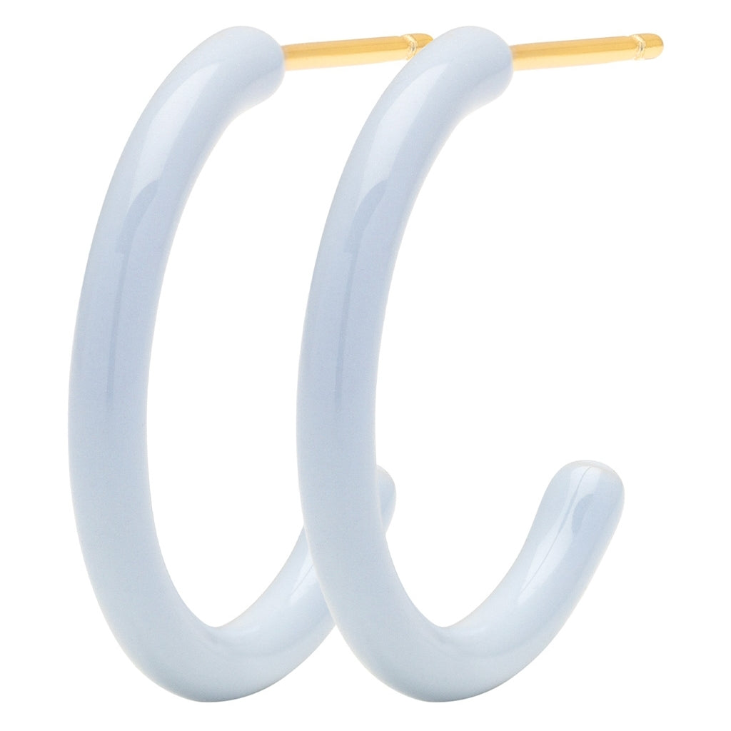 LULU Copenhagen Color Hoops Medium par Hoops Skyride Blue