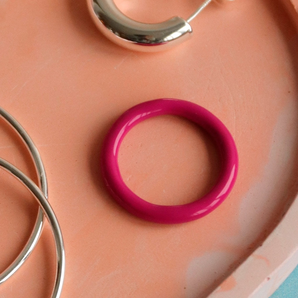 LULU Copenhagen Color Ring Rings Plum