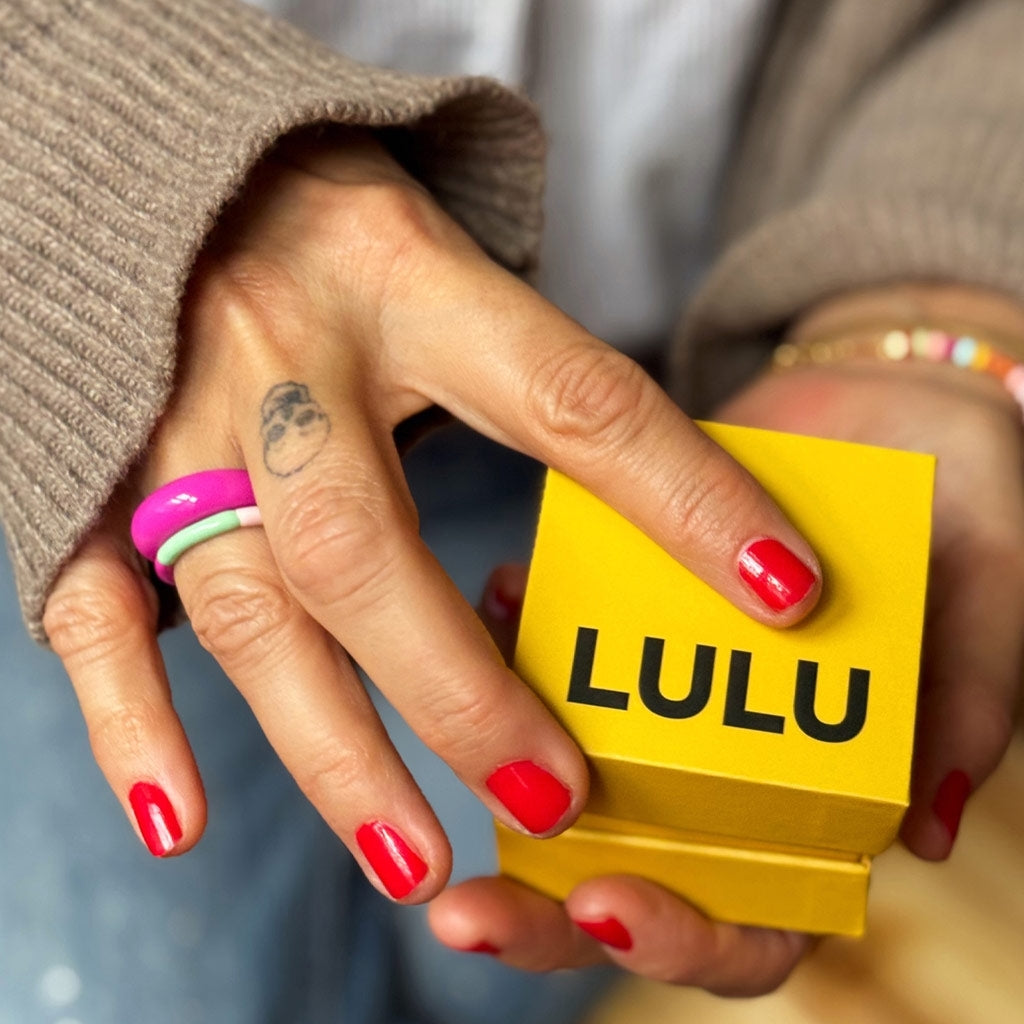 LULU Copenhagen Color Ring Quatro Rings Sundown