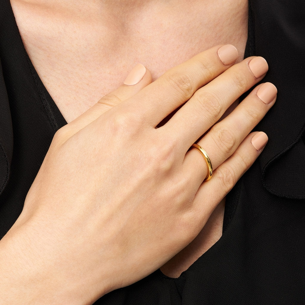 LULU Copenhagen Color Ring poleret Rings Forgyldt