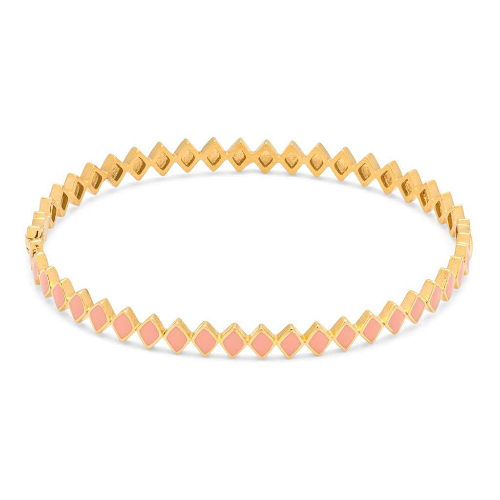 LULU Copenhagen Confetti Bangle - Forgyldt Bracelets Burnt Coral
