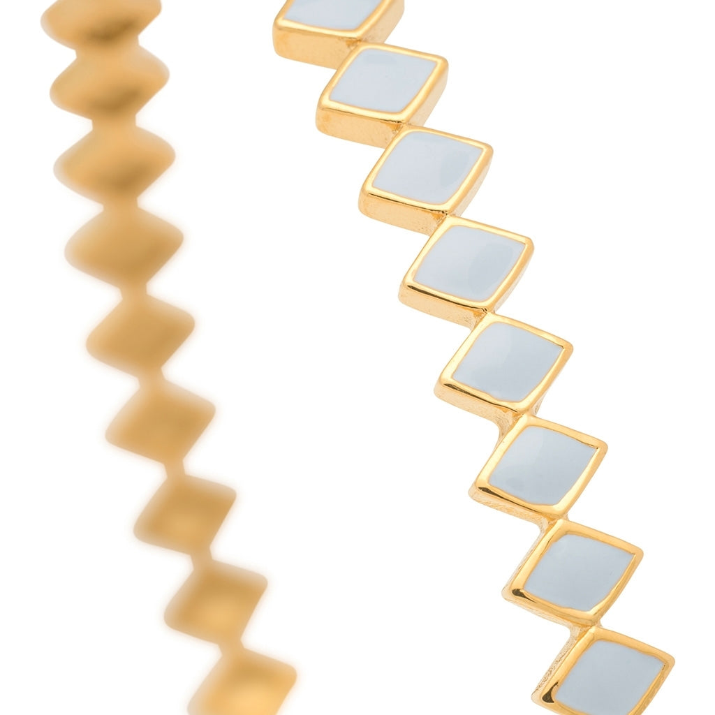 LULU Copenhagen Confetti Bangle - Forgyldt Bracelets Skyride Blue