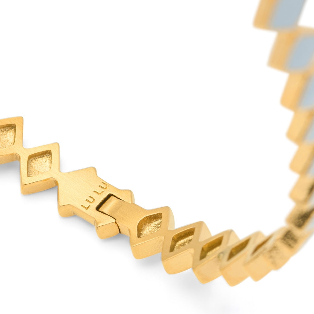 LULU Copenhagen Confetti Bangle - Forgyldt Bracelets Skyride Blue