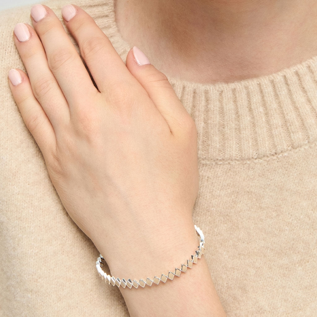 LULU Copenhagen Confetti Bangle - Forsølvet Bracelets Buttercream