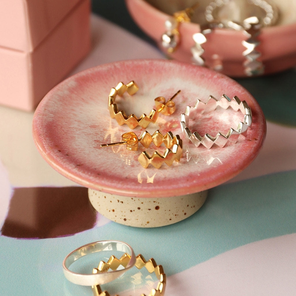 LULU Copenhagen Confetti Hoops Par forgyldt Hoops Forgyldt