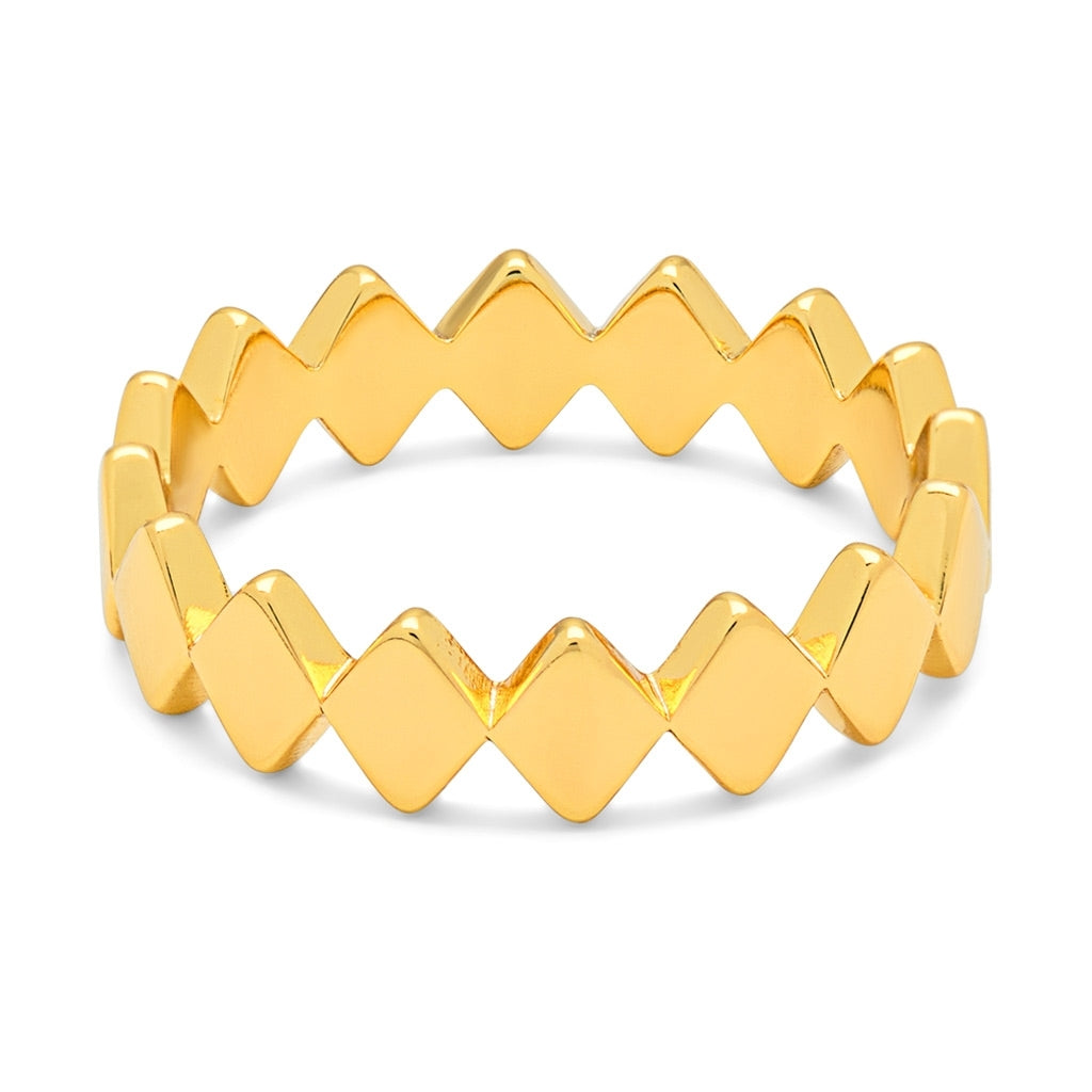 LULU Copenhagen Confetti Ring 18K guldbelagt sølv Rings Forgyldt