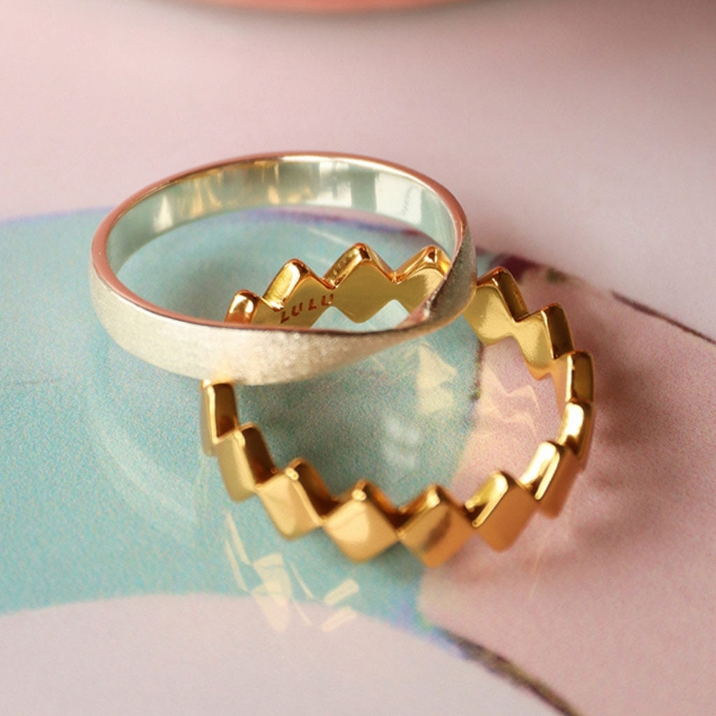 LULU Copenhagen Confetti Ring forgyldt Rings Forgyldt