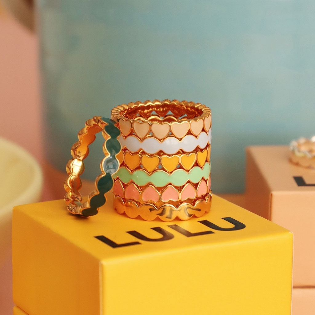 LULU Copenhagen Connected Circles Ring - Forsølvet Rings Sølv