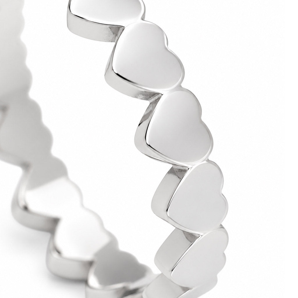 LULU Copenhagen Connected Hearts Ring Rings Sølv