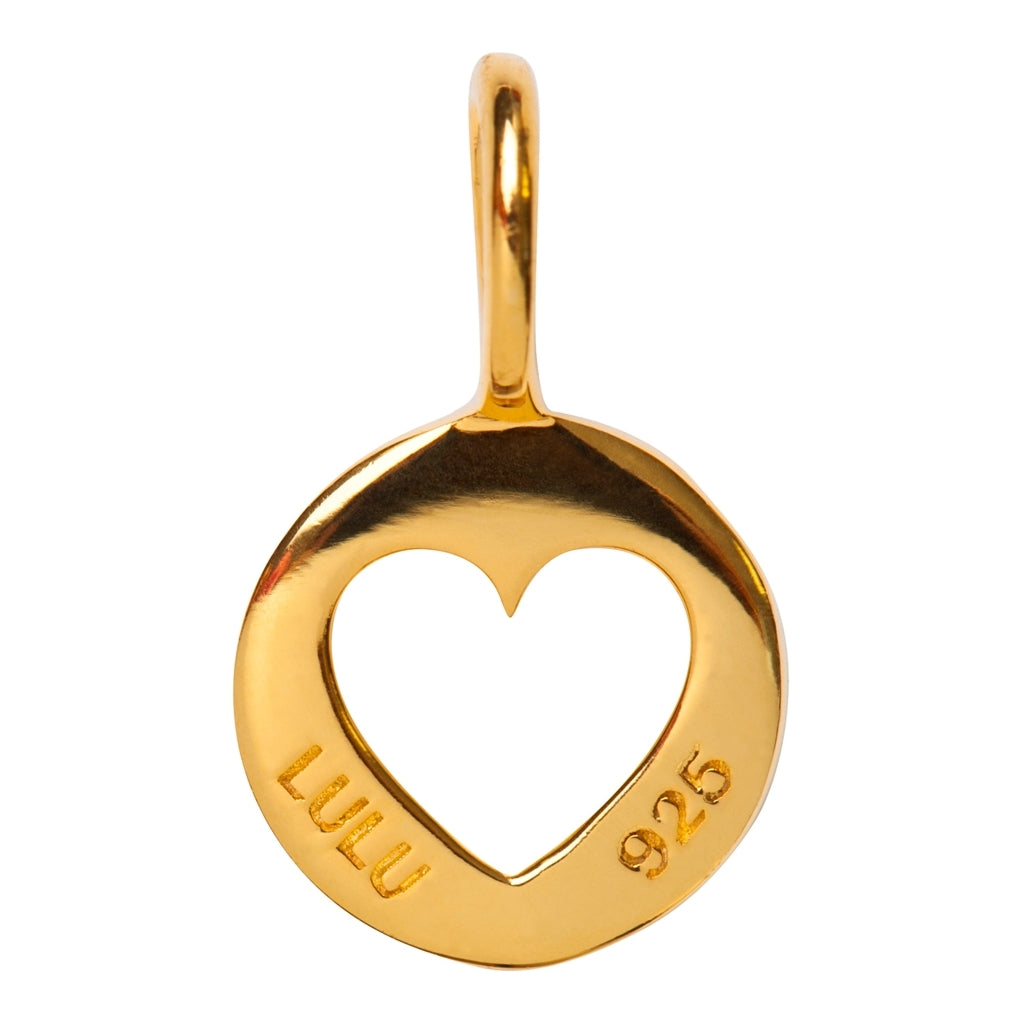 LULU Copenhagen Cut Out Heart vedhæng Pendents Forgyldt