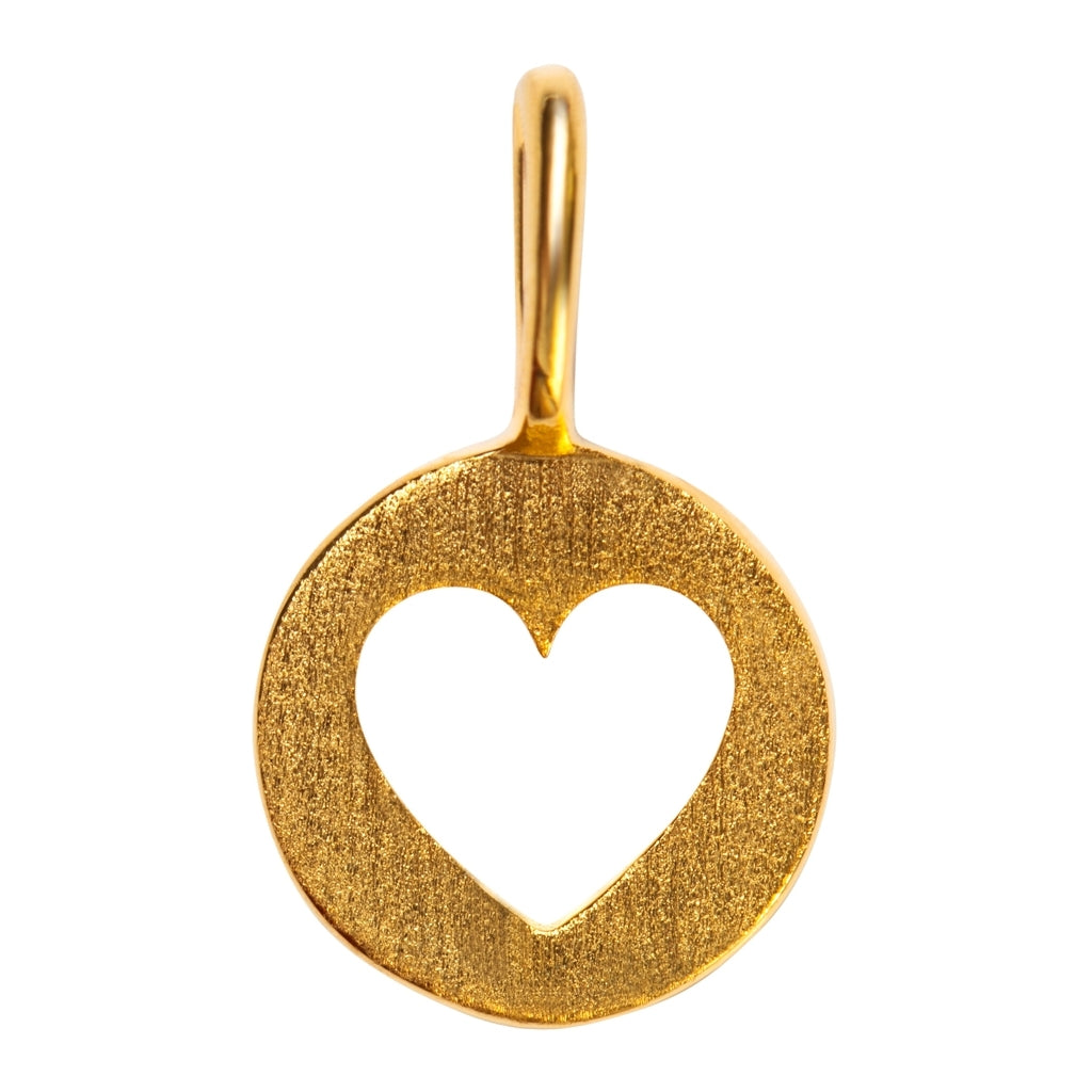 LULU Copenhagen Cut Out Heart vedhæng Pendents Forgyldt