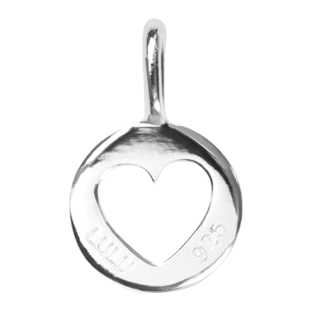 LULU Copenhagen Cut Out Heart vedhæng Pendents Sølv