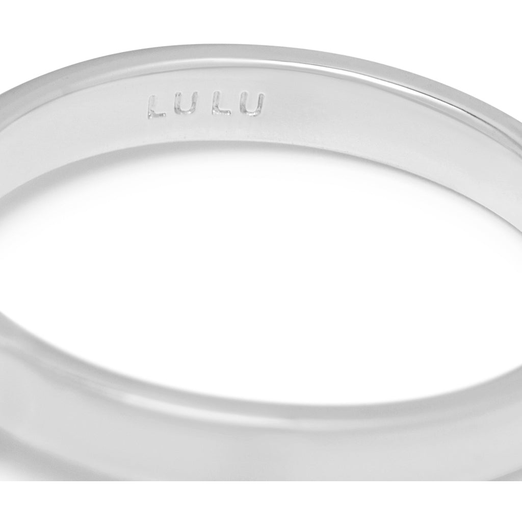 LULU Copenhagen Diamond Ring Small sølv Rings Lysegrøn