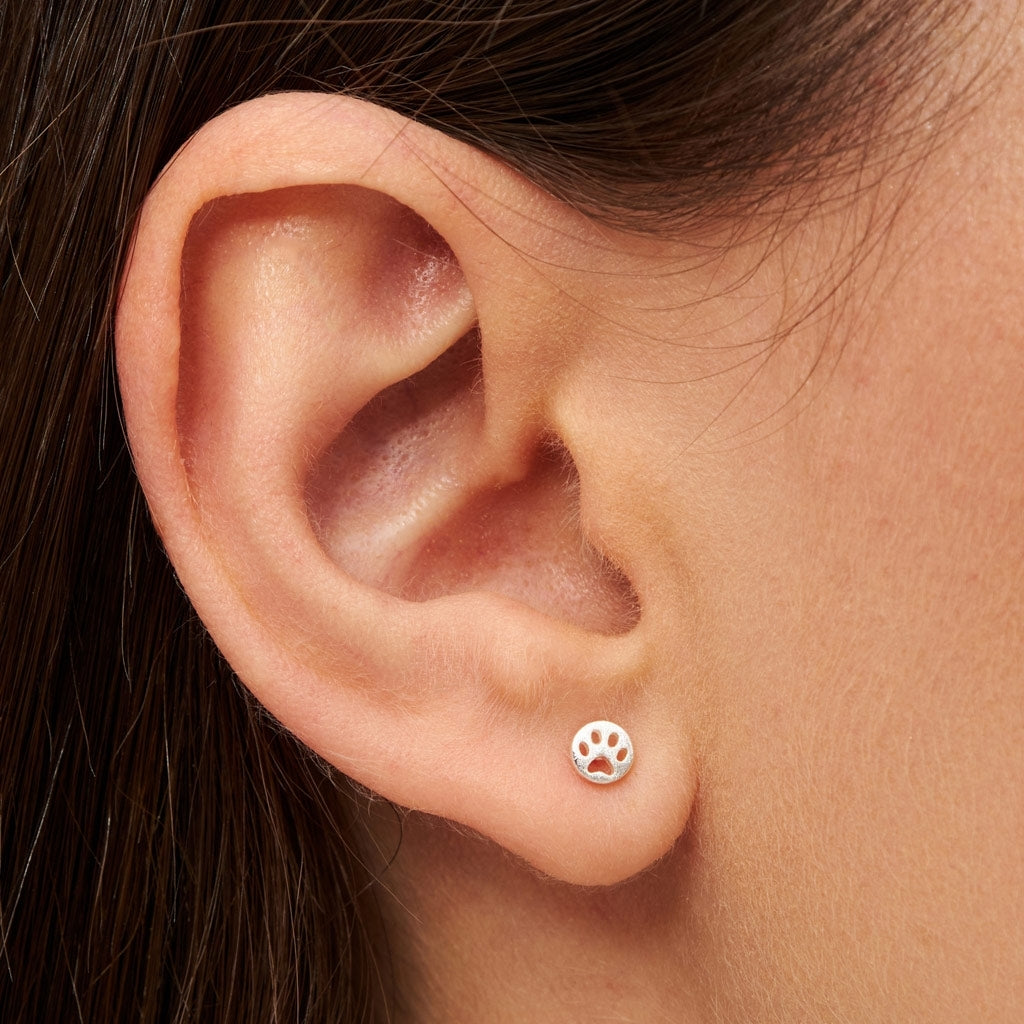 LULU Copenhagen Dog ørering 1 stk Ear stud, 1 pcs Silver Plated