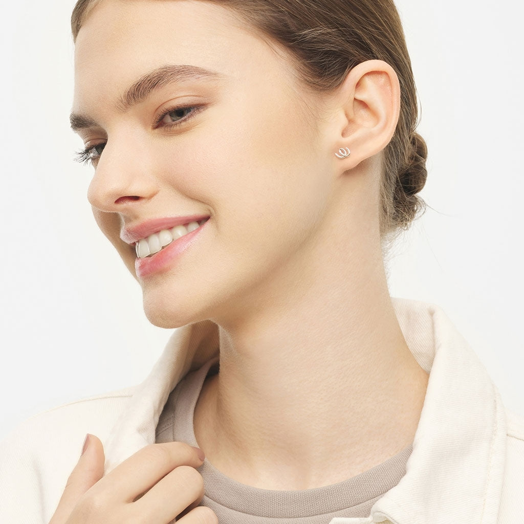 LULU Copenhagen Doodle ørering 1 stk Ear stud, 1 pcs Sølv