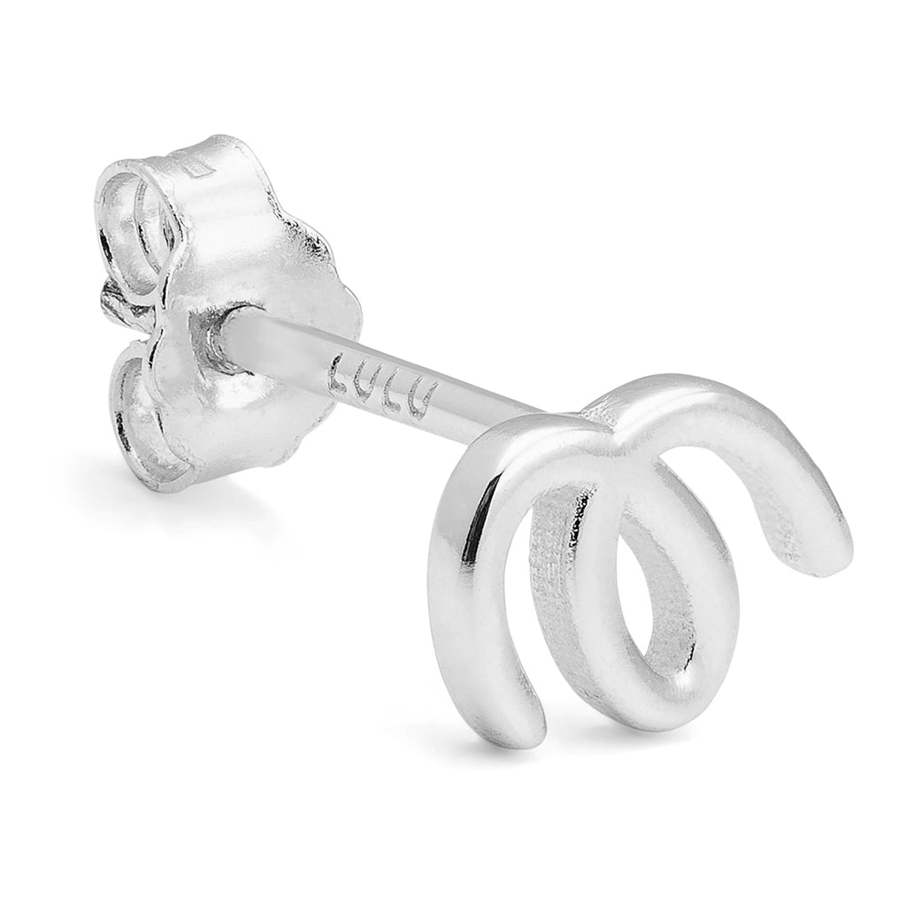 LULU Copenhagen Doodle ørering 1 stk Ear stud, 1 pcs Sølv